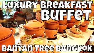 Bangkok Vlog 4  Luxury Breakfast Buffet Experience at Romsai Restaurant Banyan Tree Bangkok [upl. by Crowell148]