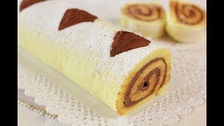 ROTOLO ALLA NUTELLA DI BENEDETTA Ricetta Facile  Nutella Swiss Roll [upl. by Angelique766]