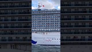 Enchanted Princess departing from 🚢 foryou youtubeshorts trending shorts [upl. by Eberhart925]