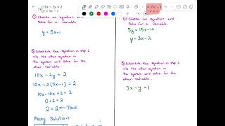 MAT151  Section 121b  Solving a System of Linear Equations Using Substitution [upl. by Animas]