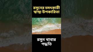 রসুনের চমৎকারী স্বাস্থ্য উপকারিতা  রসুন খাবার পদ্ধতি  healtheducation shorts youtubeshorts [upl. by Latsyrhk]