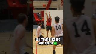 Ball movement or iso ⬇️ basketball basketballshorts nba spurs highlights athlete mensleague [upl. by Neall]