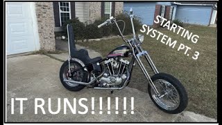 Starting System Pt 3  1974 Ironhead Chopper [upl. by Ciaphus]