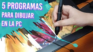 5 PROGRAMAS GRATUITOS PARA DIBUJAR EN COMPUTADORA [upl. by Aldon]