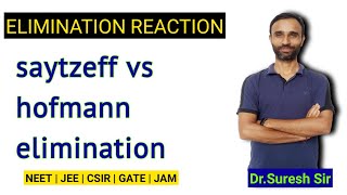 Elimination reactions  complete concept  saytzeff vs hofmann elimination  haloalkanes  class 12 [upl. by Nesline]