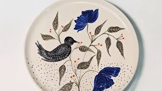 quotBringing Art to Life HandPainted Ceramic Plate from Start to Finishquot [upl. by Acirrej396]