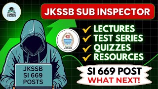 JKP SI Syllabus  JKSSB SUBINSPECTOR  669 Posts  What NEXT [upl. by Jdavie]