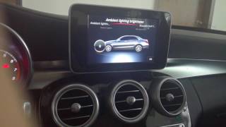 How to activate the ambient light atmosphere light for Mercedesbenz C w205GLC w253 [upl. by Kitarp131]