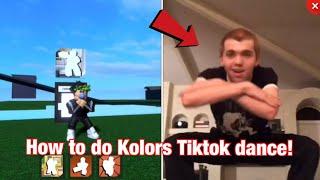 How to do Kolors Tiktok Dance on Roblox Emoteville [upl. by Hannasus]