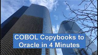 COBOL Copybooks to Oracle in 4 Minutes [upl. by Morse]