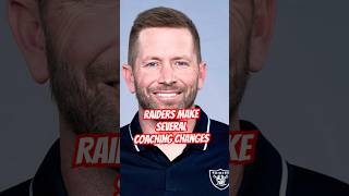 Raiders Make Several Coaching Changes shorts [upl. by Ilrebmyk]