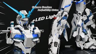 Eng 리얼 조립 메뉴얼 LED UG Unicorn Gundam Perfectibility Divine Real Menual1 Base Legs Torso🔥 [upl. by Younger]