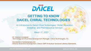 Get to Know Daicel Chiral Technologies Better  Full [upl. by Riannon]