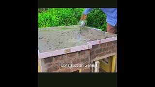 How beautifully the concrete is being poured on the roof shortfeed viralvideo [upl. by Tsew340]