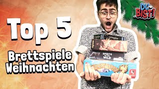 Top 5 Brettspiele die ihr an Weihnachten zocken könnt  Du bist [upl. by Eggleston763]