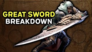 Monster Hunter Wilds  Great Sword Overview Reaction amp Breakdown [upl. by Nawk448]