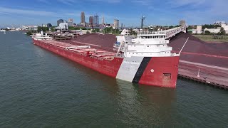 Loading Giants The Massive Task of Iron Ore Ships on Lake Erie [upl. by Mulligan120]