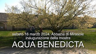 Inaugurazione Mostra quotAQUA BENEDICTAquot [upl. by Chandra74]