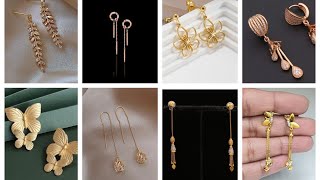 Affordable Gold earring Designs for girls amp Ladies Trendz hub [upl. by Enaasiali47]