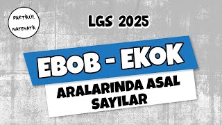 EBOB EKOK  Aralarında Asal Sayılar  LGS 2025  8Sınıf Matematik [upl. by Pansir952]