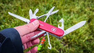 How I use my Swiss Army Knife for Camping amp Backpacking Victorinox Huntsman [upl. by Laryssa354]