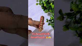 How to make Thread Bangle  Materials to make Silk Thread Bangle  Simple Thread Bangle [upl. by Merat]