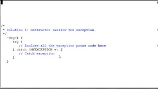 Advanced C Exceptions in Destructors [upl. by Robbyn319]