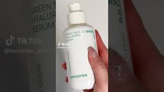 INNISFREE GREEN TEA SEED HYALURONIC SERUM ULTRA ANTIOXIDANT PROPERTIES OPTIMAL CLEARING SKIN 🪷 [upl. by China]