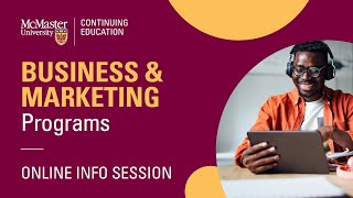 Business and Marketing Online Info Session Winter 2024 [upl. by Nitsyrc]