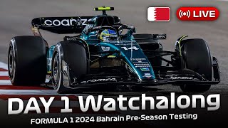 FORMULA 1 Bahrain Testing 2024  DAY 1 Watchalong  Live Timing [upl. by Hollerman]