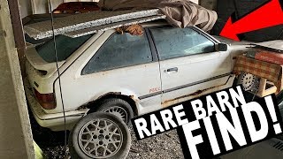 MEGA BARN FIND Mazda 323 4X4 Turbo RARE CARS Part 1 [upl. by Justinian]