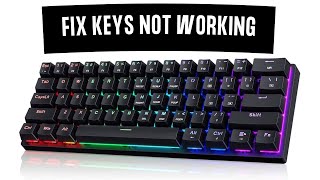 How to Fix some Keys not Working on Keyboard [upl. by Amilah]