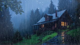 HEAVY RAIN on Roof for Deep Sleep amp Insomnia Relief  Night Thunderstorm for Insomnia Study Relax [upl. by Zamora165]