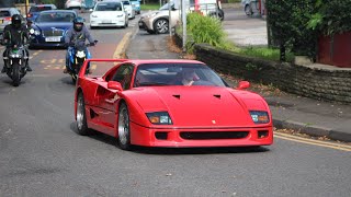 Supercars in Alderley Edge 2023 Ferrari F40 AM Ulster Aventador 812 x2 GT3 RS 720S Huracan… [upl. by Cristiano917]