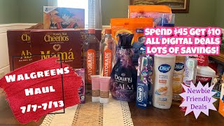 WALGREENS HAUL 77713  NEWBIE FRIENDLY  ALL DIGITAL DEALS [upl. by Janek]