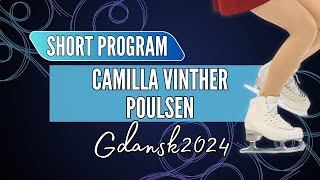 Camilla Vinter POULSEN DEN  Junior Women Short Program  Gdansk 2024 [upl. by Adlesirc8]