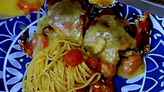 🇮🇹 Linguini con granchio cooking italiana [upl. by Margetts]