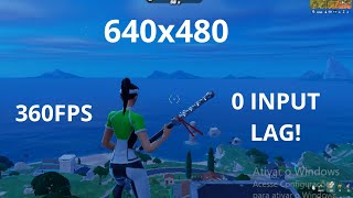 MELHOR RESOLUÇÃO 640x480 FORTNITE  LOW DELAY PERFECT RES [upl. by Sipple590]