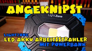 Angeknipst LIGHTZONE AkkuLEDArbeitsstrahler [upl. by Donohue]