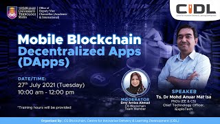 Mobile Blockchain Decentralised Apps DApps [upl. by Ennaeirrac]