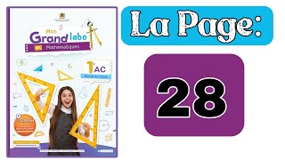 Mon Grand labo en mathématiques 1AC la PAGE 28 les nombres Fractionnaires 1ère année collège [upl. by Arturo264]