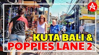 How POPPIES LANE 2 KUTA BALI now Fate the Legend road in Kuta Bali [upl. by Artinahs]