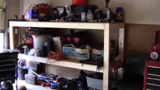 How I built a garage shelf and work bench with the Kreg Jig [upl. by Nnylsaj]