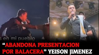 Yeison Jiménez canceló concierto en plena tarima por amenaza de balacera en Saravena Arauca [upl. by Tiertza]