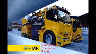 HMRs Autonomous Emergency Braking AEB system [upl. by Htrag]