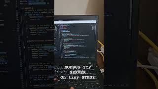 Modbus TCP server running on STM32stm32 modbus tcp embeddedworld linux libmodbus [upl. by Leugimsiul]