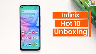 Infinix Hot 10 Unboxing amp First Look  Hands on  Price [upl. by Erkan136]