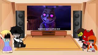 Past Aftons react to Encryption ▶ FNAF GLITCHTRAP SONG [upl. by Nickolaus479]