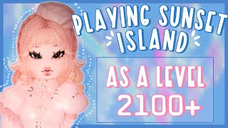 Playing Sunset Island As A level 2100  Royale High [upl. by Xanthus]