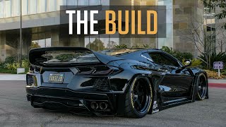 THE NECKBREAKING C8 CORVETTE Worlds First Bagged and Wide Body  THE BUILD [upl. by Sarine284]